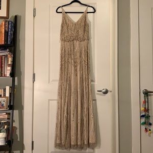 BHLDN/Anthropologie beaded bridesmaid or guest of wedding dress